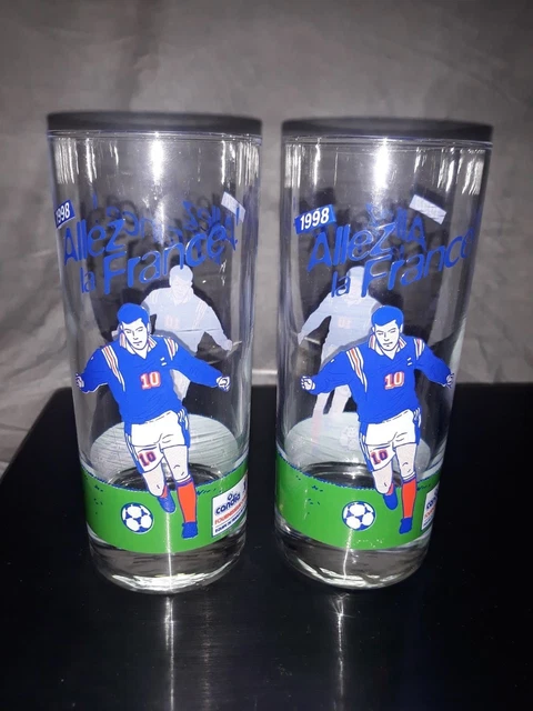 Lot De Verres Coupe Du Monde 1998 – Collection Footix – France – Verres Transparents