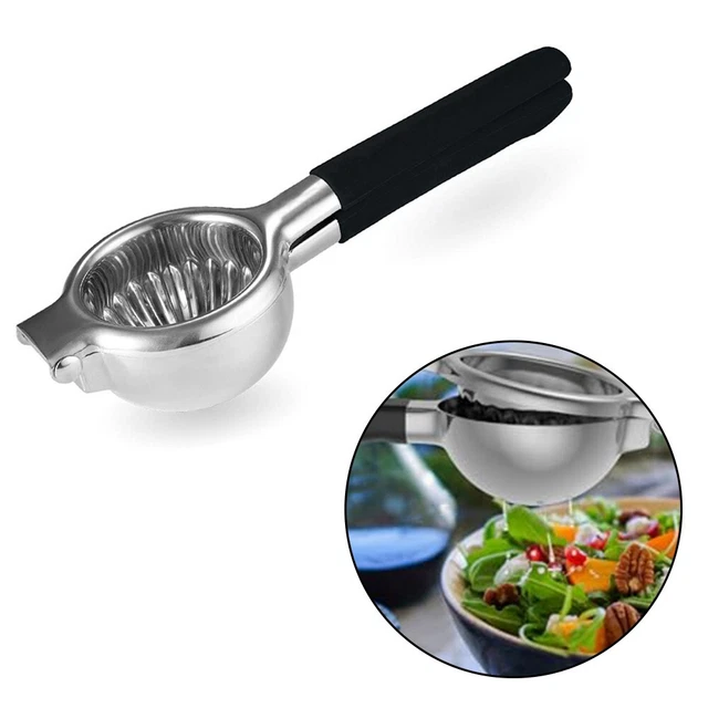 Presse-agrumes Manuel en Acier Inoxydable pour Citron, Presse-Agrumes Portable Transparent pour Fruits, Orange et Lime