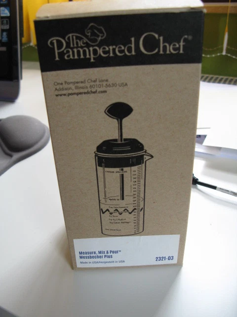 PAMPERED CHEF MILCHAUFSCHÄUMER Meßbecher Plus, neu und OVP EUR 8,90 ...