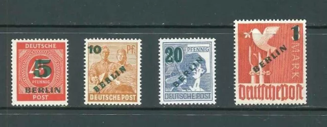 Luxus Berlin Mi-Nr. 64-67 ** postfrisch - tiefst geprüft Schlegel BPP