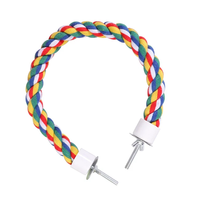 1PC Papagei Baumwolle Seil Langlebig Stehen Klettern Seil Haustier Vogel Kauen