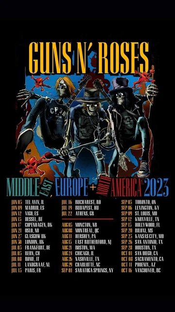 2x Tickets Guns N’ Roses Frankfurt Innenraum Stehplatz hardcopy