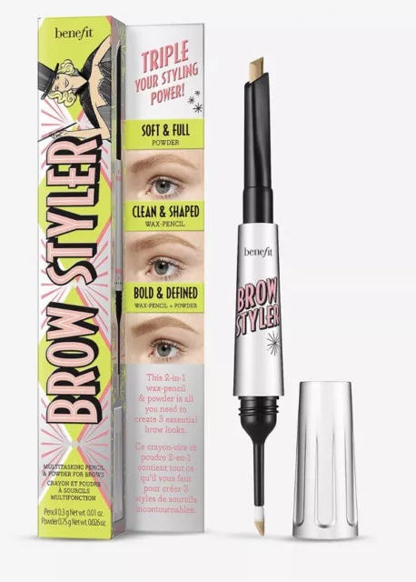 BENEFIT Brow Styler pencil and powder duo 10g Shade 2.5 Neutral Blonde #Y13