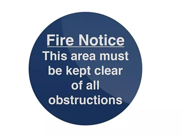 This Area Must Be Kept Clear Sign 150mm x 150mm Rigid Sign Pack of 5