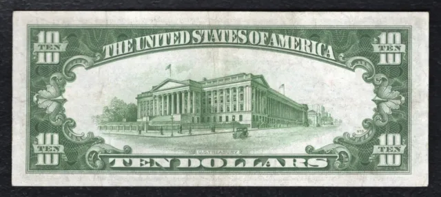 Fr2309 1934-A $10 Ten Dollars “North Africa” Silver Certificate Extremely Fine C 2