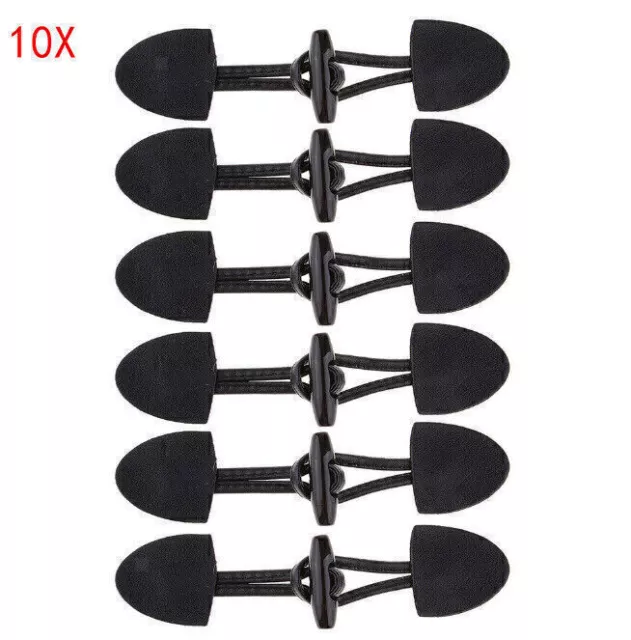10 Paar Dufflecoat Leder Knebelverschluss Knebelknöpfe Nähen Knopf für MM