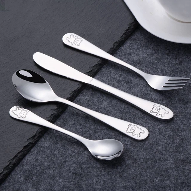 Baby-Teelöffel Löffel Kinder Besteckset Utensilien-Set Geschirr Kinder Geschirr