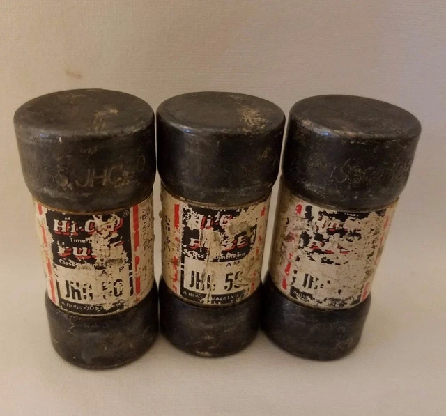 Lot De 3 Cooper Bussmann Buss Hi-Cap JHC-50 JHC50 Fusibles 50A