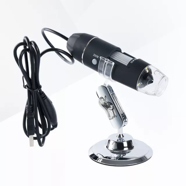 8 LED Digitalmikroskop 1600x USB-Mikroskop mit Metallständer ( )