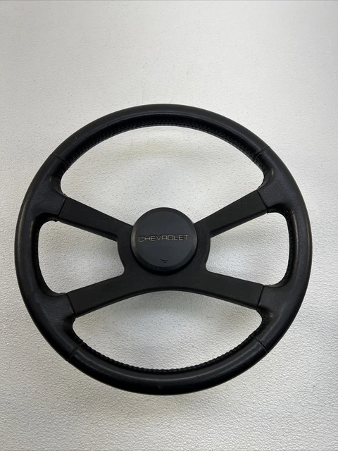 88-94 Chevrolet GMC Truck SUV Complete Steering Wheel W/ Horn Cap OEM LEATHER