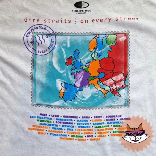 Dire Straits 1992 On Every Street Tour T Shirt 3