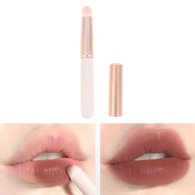 1Pc Lip Brush Set Gloss Lipstick Wands Applicator With Lid Makeup Tools_wf