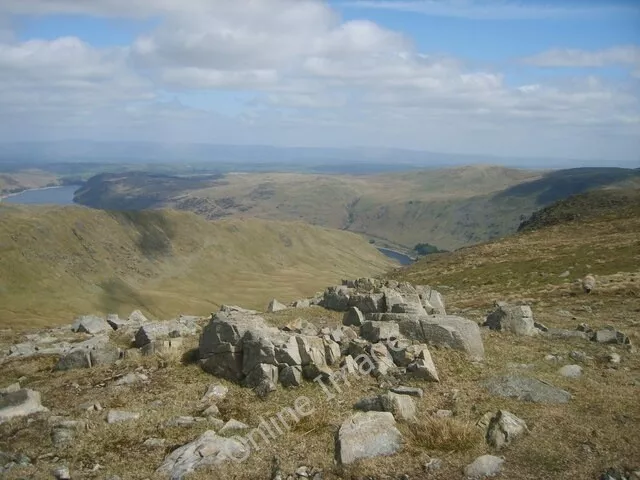 Photo 6x4 Above Blea Water Crag Mardale Ill Bell Looking over Haweswater  c2010