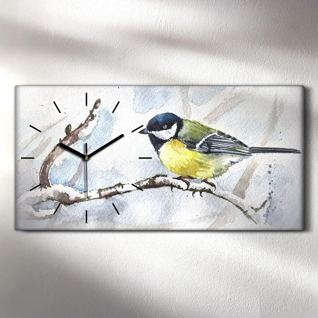 Peinture sur toile, Oiseaux sur une branche Nature 90x60 | Leroy Merlin