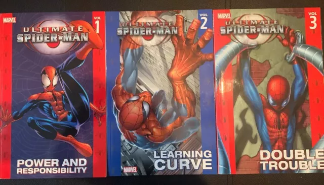 Ultimate Spider-Man Vol 1, 2 & 3 Tpb Comic Bundle