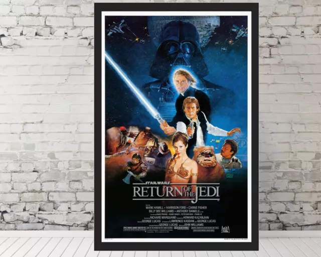 Star Wars movie poster Return Of The Jedi, Star Wars Episode VI - 11x17" Framed