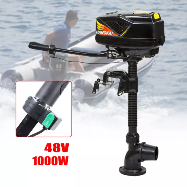 1000W 48V Electric Outboard Trolling Motor 4.0 JET PUMP Fishing Boat Engine