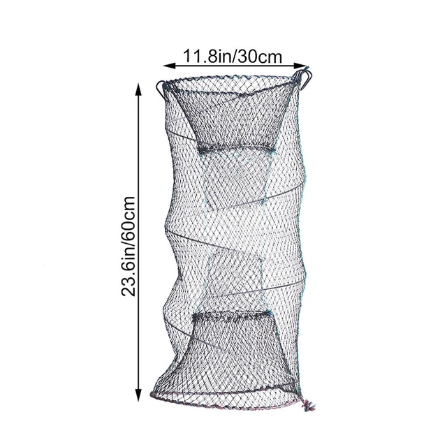 2 Pcs Floating Fishing Net Portable Fishing Landing Net Fold 6