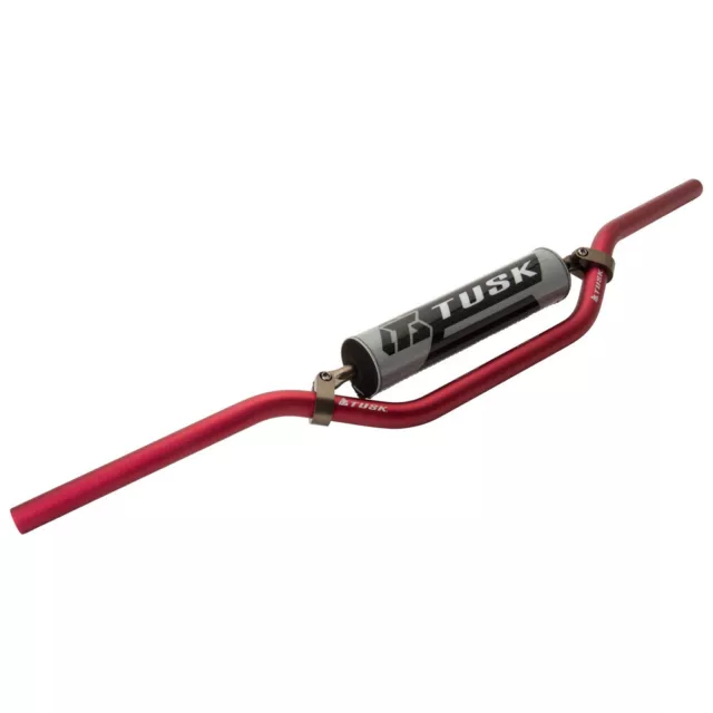 Tusk T-10 Aluminum 7/8" Handlebar CR High Bend Red