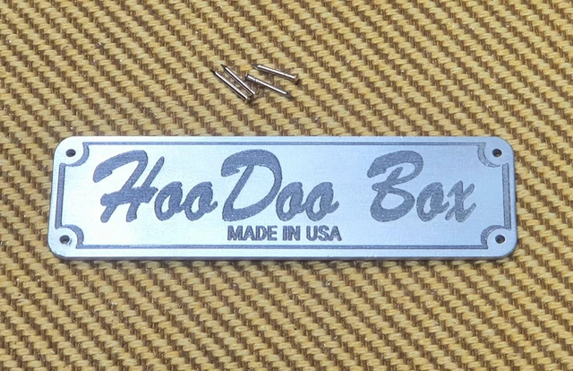 Custom Engraved Amplifier Badge 5e3 Tweed Deluxe Junior Rat Pro Amp Champ Plate