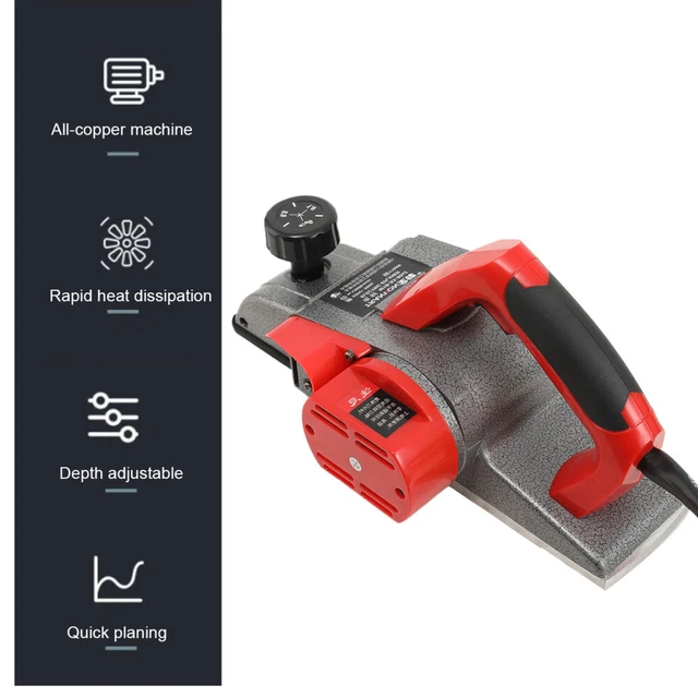 1300W Holzhobel Elektrohobel 13000 U/min - Handhobelmaschine Für Holzbearbeitung