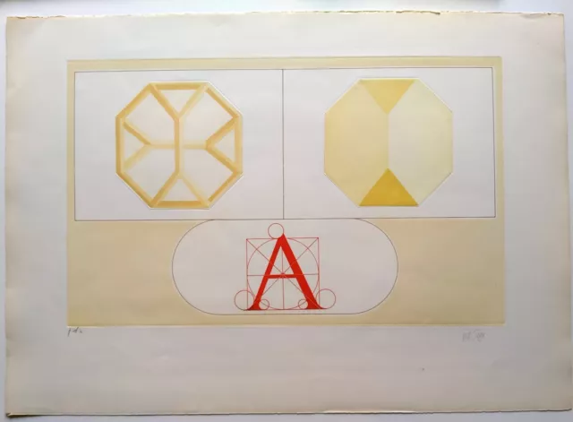 Del Pezzo Lucio Acquaforte e acquatinta cm.53x75 (Prova d'Artista) Grafica Uno