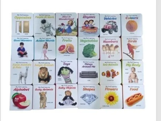 Juego de 24 libros de cartón de Little Librarian Kids Book 2024, primera...