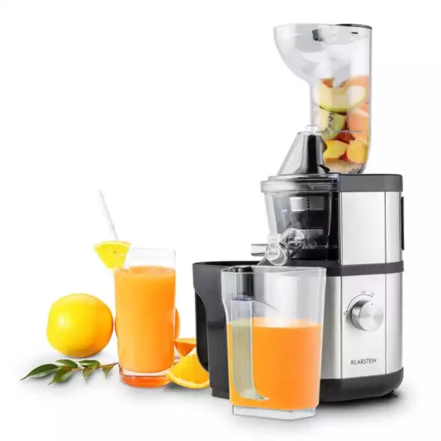 Slow Juicer Machine Saft Frucht Obst Gemüse Presse Maschine Edelstahl Sieb 400 W