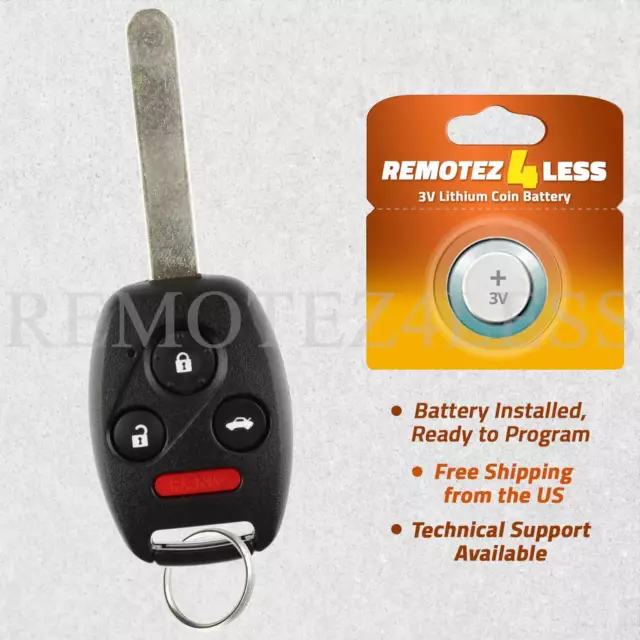 Replacement for 2003 2004 2005 2006 2007 Honda Accord Keyless Remote Car Key Fob