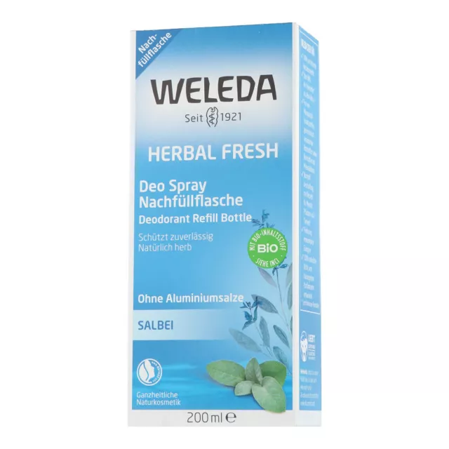 Weleda Körper - Herbal Fresh Deo Spray Salbei Nachfüllflasche 200ml