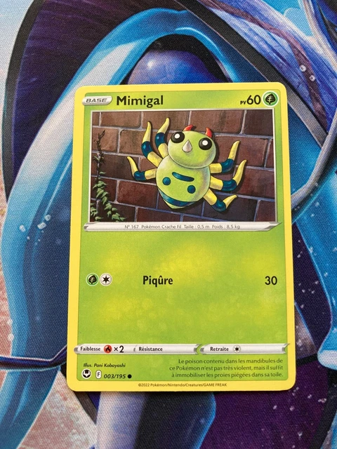 Carte Pokémon Mimigal 003/195 - EB12 Tempête Argentée
