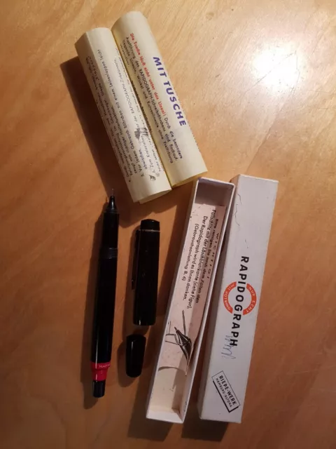 Rapidograph Rotring O 0.2mm Alt Tuschefüller