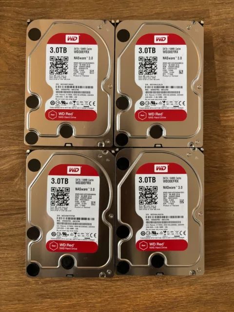 4 x 3 To = 12 To Western Digital WD Red WD30EFRX - SATA 6Gb/s