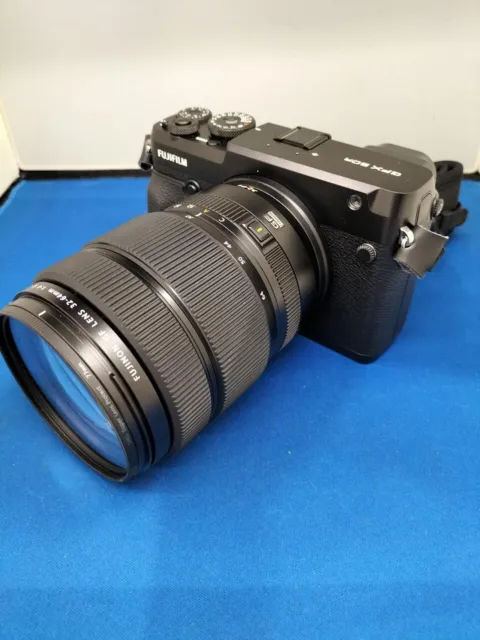 Fujifilm GFX50R 51.4MP GF32-64mm F:4 R LM WR Charger Box of Lens NEAR MINT