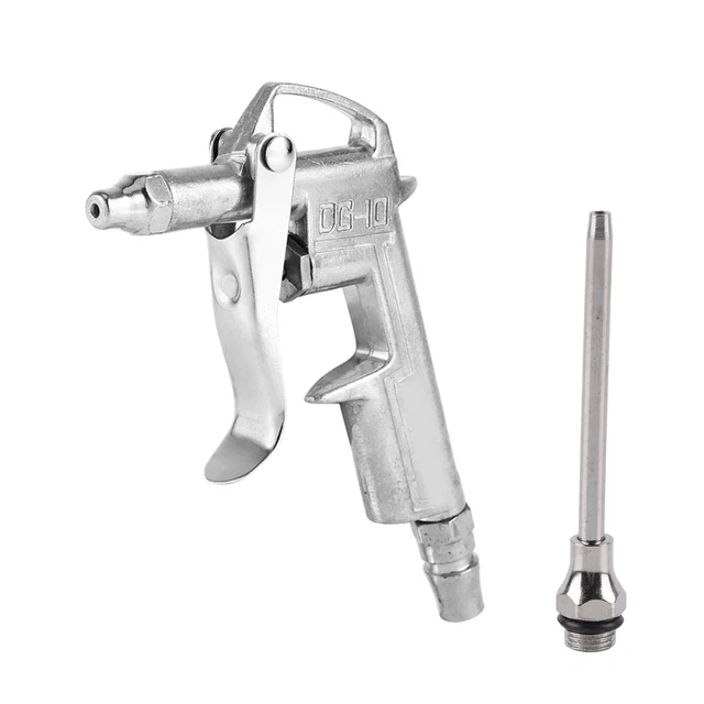 Boquilla de aire extendida con mango de pulverizador de compresor de aire 1/4 para limpieza profunda