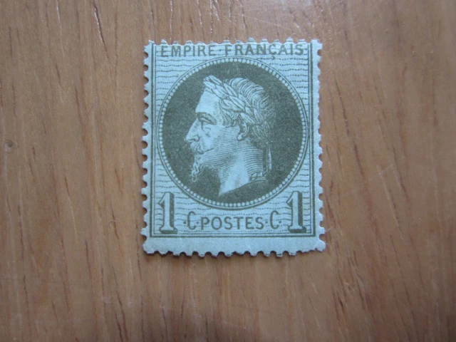 1863-1870 Napoléon III lauré - d). N° 25, neuf X