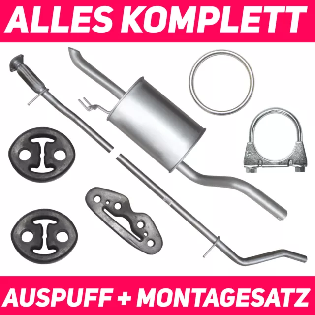 Auspuffanlage für Fiat Punto 2 II (188) (99-07) 1.2 8V Schrägheck