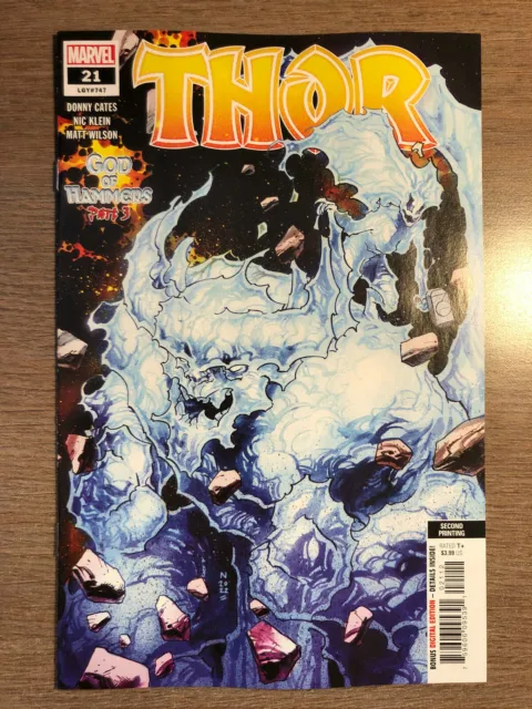 Thor #21 - 2Nd Print Variant Edition - Marvel (2022) God Of Hammers