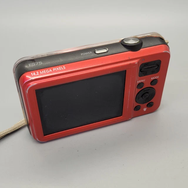 Samsung ES75 14,2 megapixel fotocamera digitale compatta testata in rosso 2