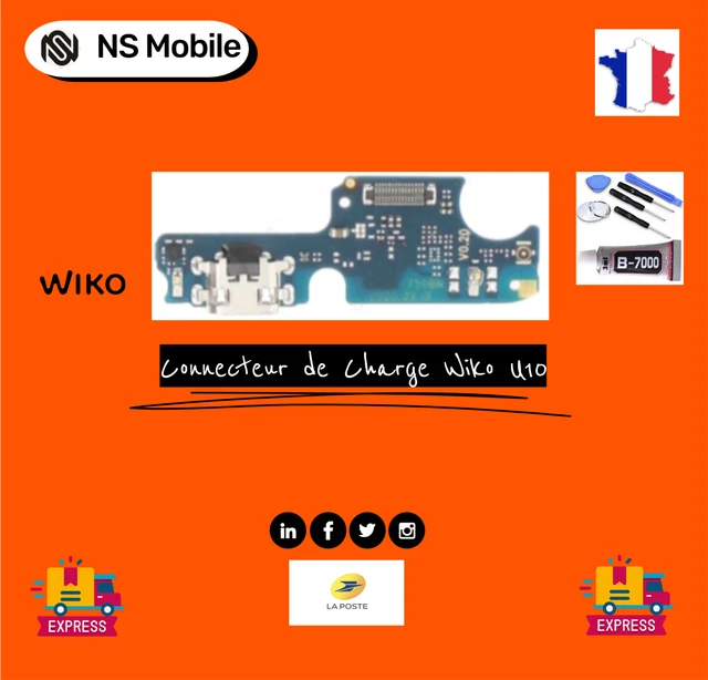 Connecteur De Charge Pour Wiko View XL – Pièce Détachée D'occasion, état Opérationnel