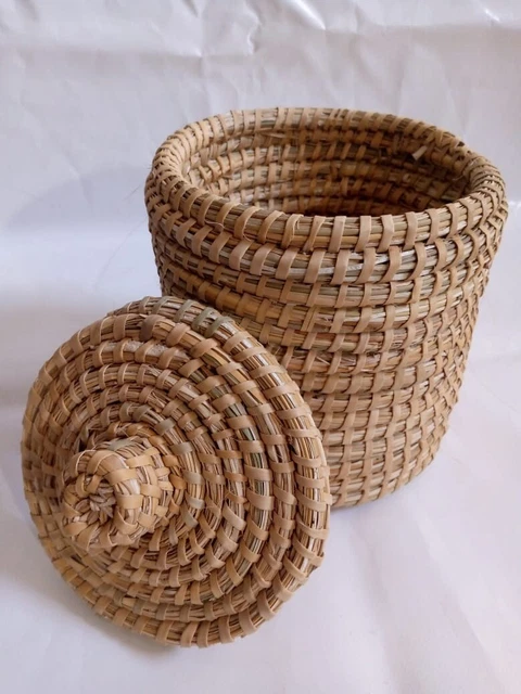 Box GOFA - Moroccan Berber box - ethnic braided basket - Woven Decorative Berber