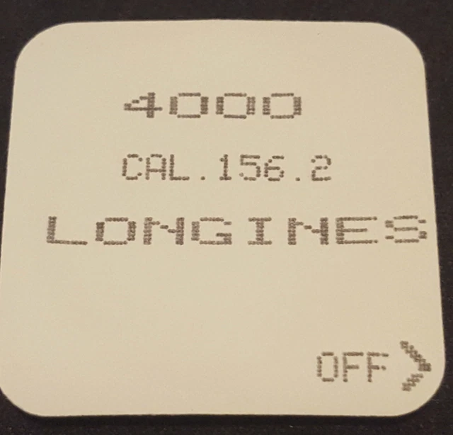 LONGINES CALIBER 156.2 Part Number 4000 (Electronic Module) £46.60
