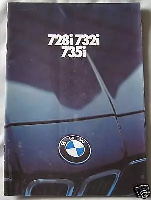 1980 BMW 728i, 732i & 735i Brochure Pub.No. 011070420