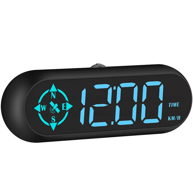 Car GPS Speedometer Digital Head Up Display MPH/KM Overspeed Tired Warning Alarm
