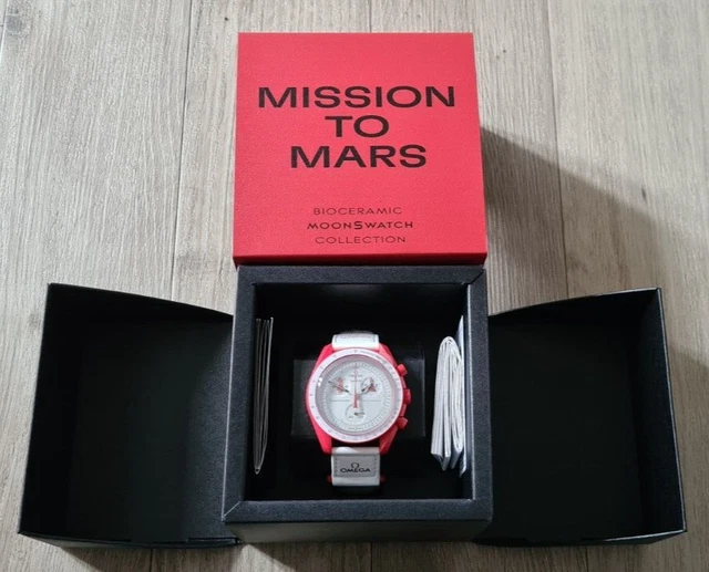 Swatch x Omega Mission To Mars Bioceramic Moonswatch BRAND NEW IN BOX SO33R100