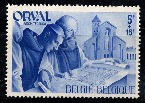 Belgique 1941 Mi. 579 Neuf ** 100% Abbaye, architecture