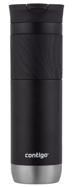 Contigo SnapSeal Byron Vacuum Travel Mug, 20 oz - Black (590ml) (Brand New)