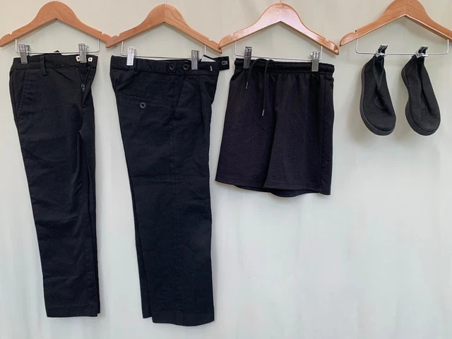 Pacchetto abbigliamento scuola ragazzi età 7-8 anni plimsolls taglia uk12 successivo