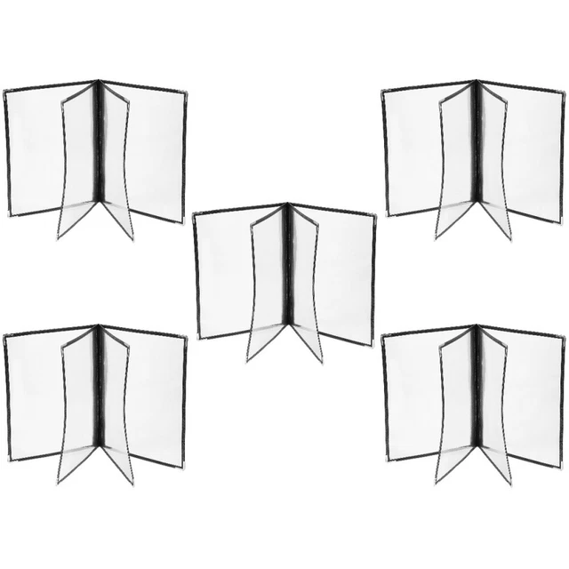 5 Pc Recipe Folder Pvc Catalogue Book Menu Holders for Restaurant