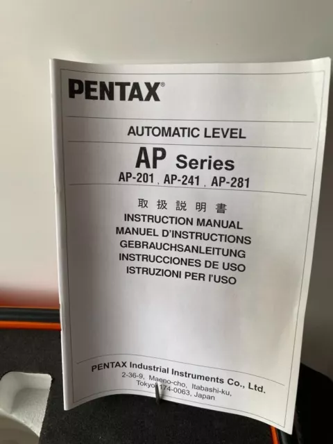 Pentax Ap Series Automatic Dumpy Level & Tripod